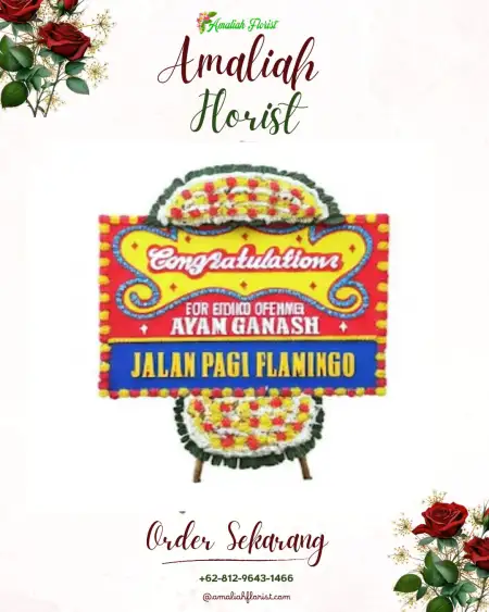 Sewa Papan Bunga Solokan